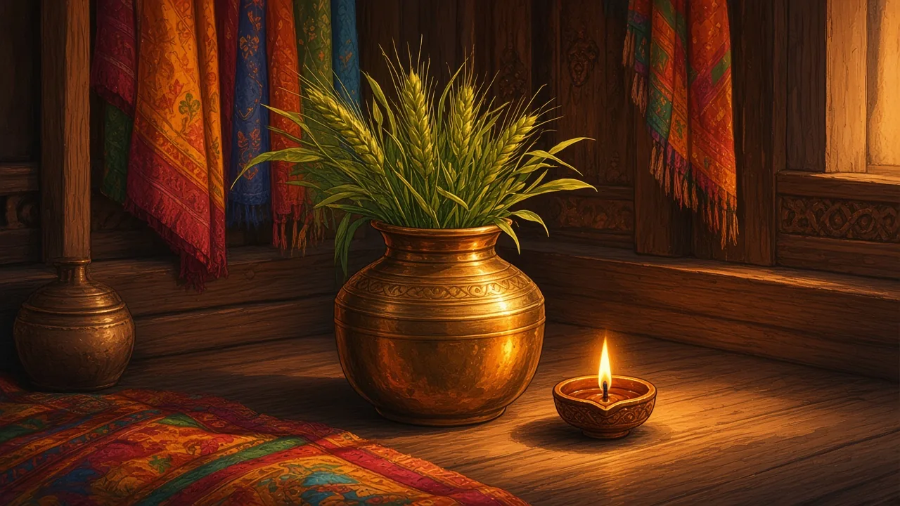 The water jar, in a dark corner.