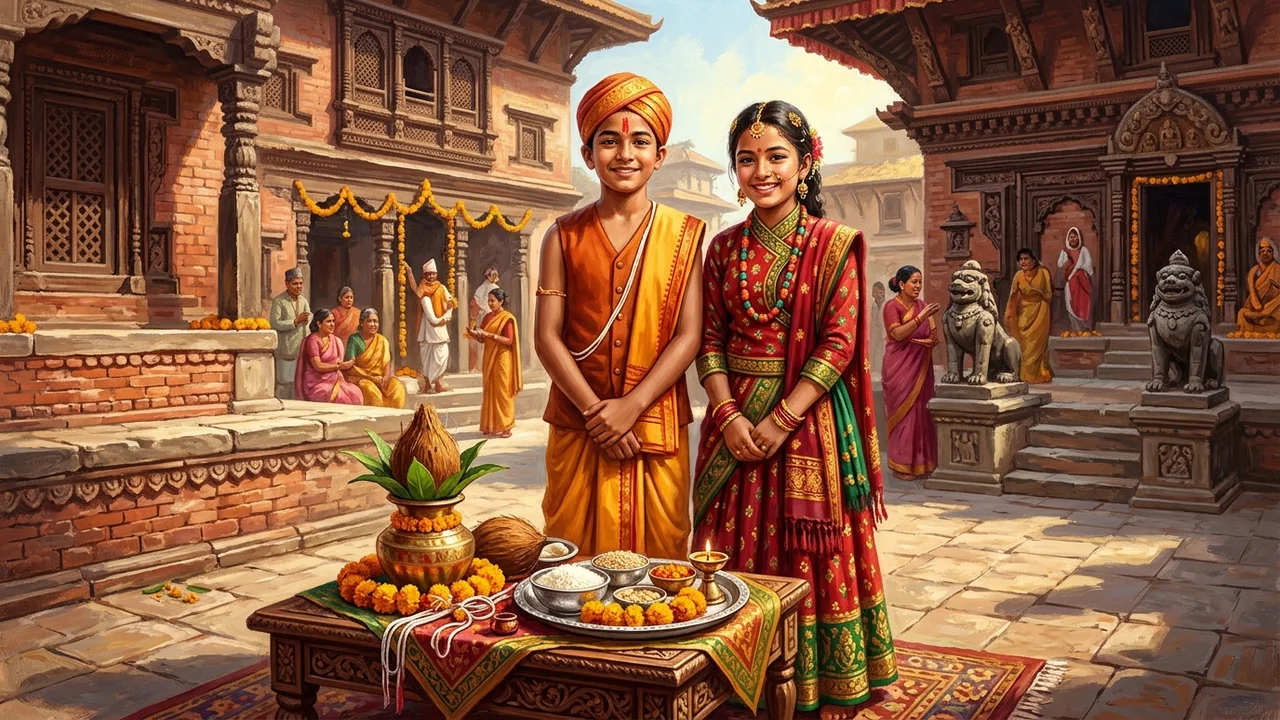 Nepali life rites including Bratabandha and Gunyo-Colo